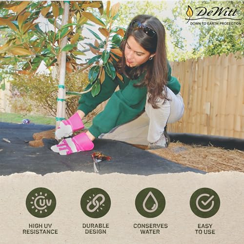 Dewitt P5 Pro 5 Ounce Weed Barrier Ground Fabric Black 5 x 250 Feet (6 Pack)