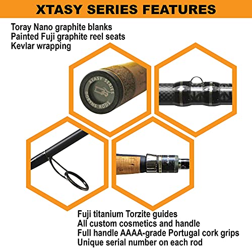 Dobyns Rods XTASY Casting Rod 7’5” 10-20 LB Line WT Black/Cork