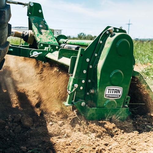 Titan Attachments 3 Point 72" Rotary Tiller Attachment Green