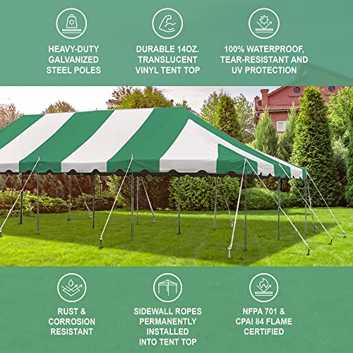 Party Tents Direct 20'x40' Weekender Canopy Tent Green