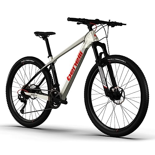 Benelli Bike 29'' Carbon Mountain Bike 18 Speed Disc Brake Yellow Black