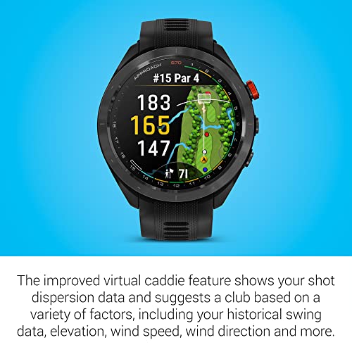Garmin Approach S70 Premium GPS Golf Watch Black