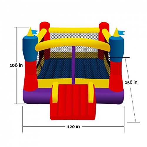 Blast Zone Magic Castle XL10 Inflatable Bouncer with Blower Red/Yellow