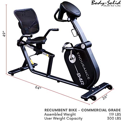 Body-Solid Endurance B4RB Recumbent Exercise Bike Black