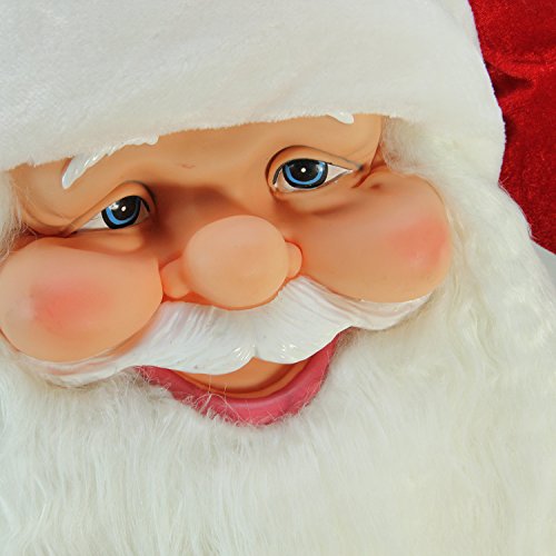 Northlight 6' Inflatable LED Lighted Musical Santa Claus Christmas Figure with Gift Bag Red