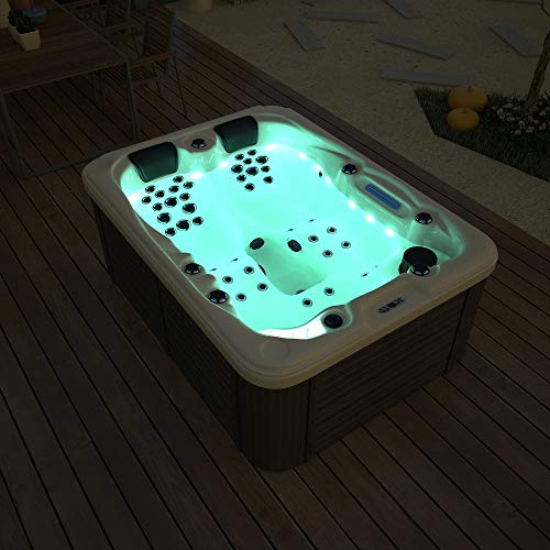 SymbolicSpas Outdoor Hydrotherapy Bathtub Whirlpool SPA SYM6016A - 51 Jets