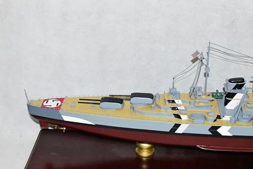 Squadron Nostalgia LLC Bismark WWII German Battleship 36-Inch Mahogany Model