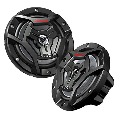JVC Bluetooth Marine Radio with 6.5" Speakers and Amplifier Kit Black