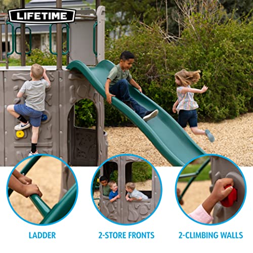 Lifetime Adventure Slide Tower Playset Earthtone