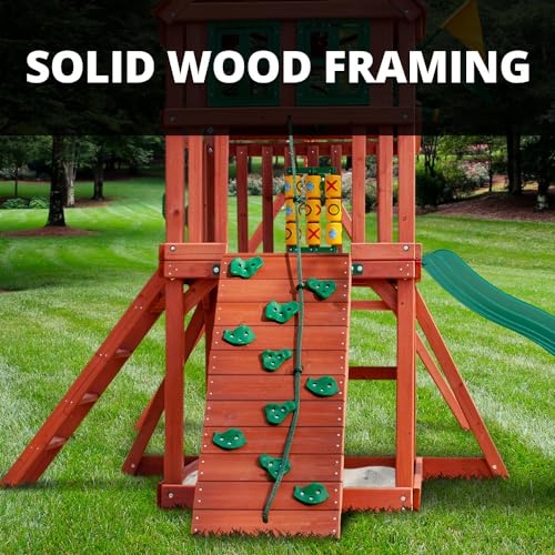 Gorilla Playsets Nantucket II Wood Swing Set Redwood