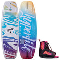 Hyperlite Divine Jr. Girls Wakeboard 119 W/Jinx Bindings White/Multi 119cm/(4-8)