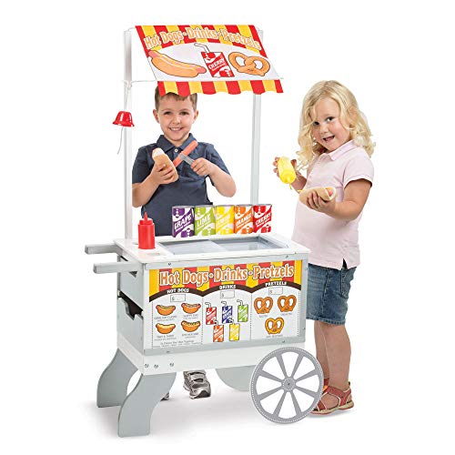 Melissa & Doug Snacks & Sweets Food Cart Pretend Play Toy Multicolor