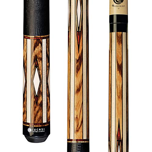 LUCASI LZC33 Custom Billiards Pool Cue Stick - Zero Flex Low Deflection Shaft