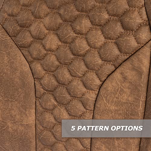 MODZ FS2 Custom Golf Cart Front Seat for EZGO RXV 2008-Up Double Diamond Brown