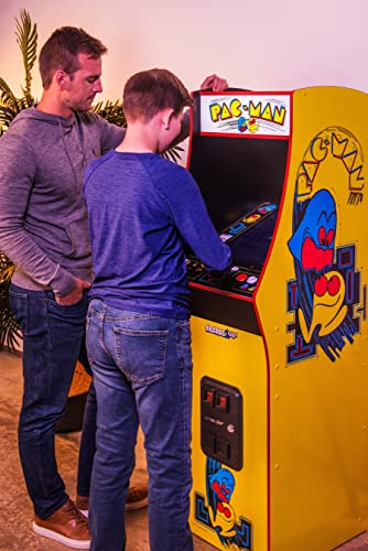 ARCADE1UP PAC-Man Deluxe Arcade Machine 5ft 14 Classic Games Yellow