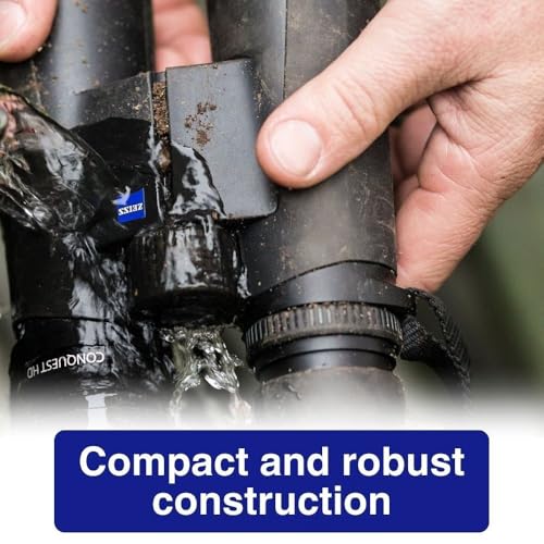 ZEISS Conquest HDX 10x32 Binocular Bundle with Carrying Strap & Lens Cleaning Kit Black