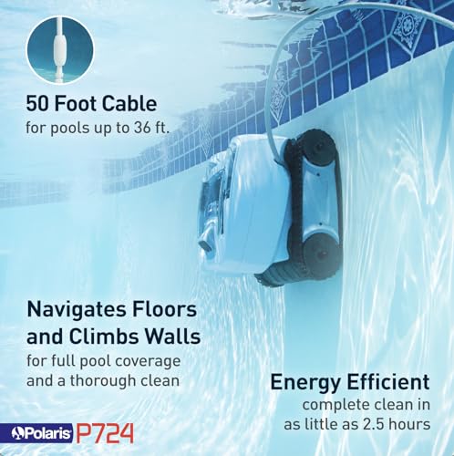 Polaris P724 Robotic Pool Cleaner White