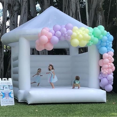 Generic Inflatable White Bounce House 13x13x10ft with Blower