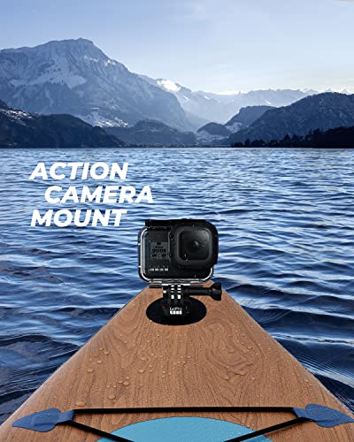 Valwix Inflatable Stand Up Paddle Board w/Electric Pump & Action Camera Mount - 12ft Odyssey Blue
