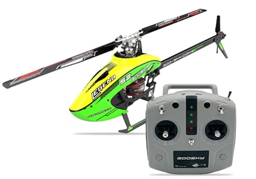 Generic Goosky Legend S2 RC Helicopter RTF Mode 2 with T8 Remote Dual Brushless Motors Green/Yellow