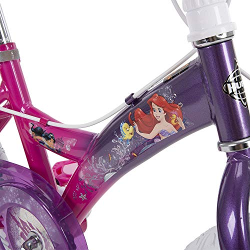 Huffy Disney Princess Magic Mirror 16” Girl’s Bike with Training Wheels Purple