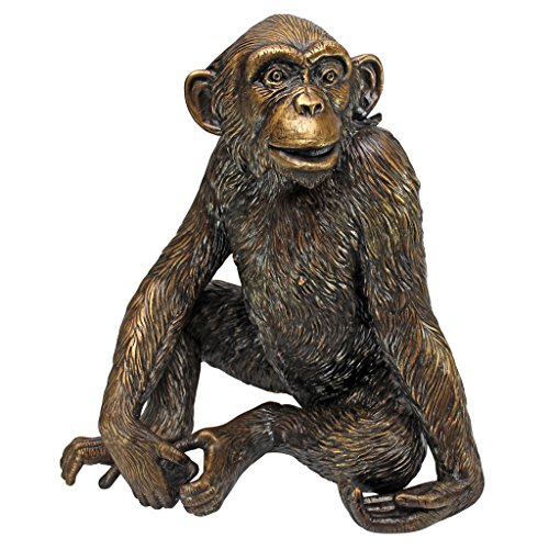 Design Toscano Chatty Chimpanzee Statue Bronze
