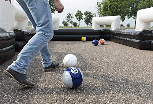 INTSUPERMAI Giant Snooker Ball Game with 16 Soccer Balls and Blower