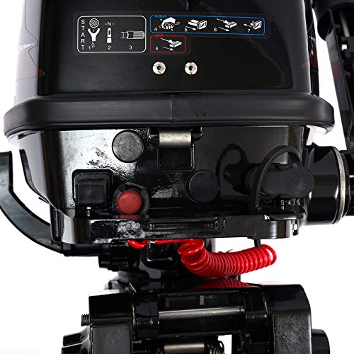 SABUIDDS 2-Stroke 6HP Outboard Motor Black