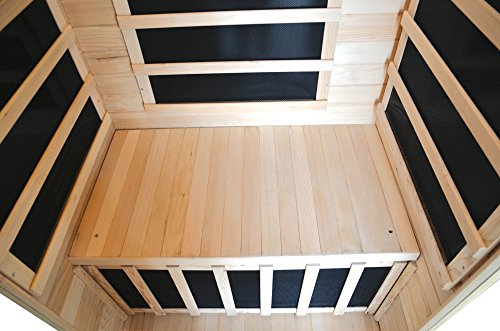 Blue Wave HeatWave BSA2402 1-2 Person Hemlock Carbon Infrared Sauna Hemlock