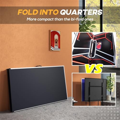 Senyuzhilan Portable Folding Ping Pong Table Charcoal Gray