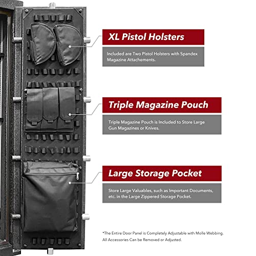 Stealth UL14 Gun Safe 14 Long Gun Capacity Handgun Storage 1 Hour Fire Protection Black