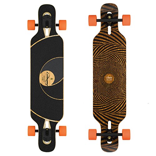 Loaded Boards Tan Tien Bamboo Longboard Skateboard Complete Flex 1 with Orangatang Stimulus Wheels