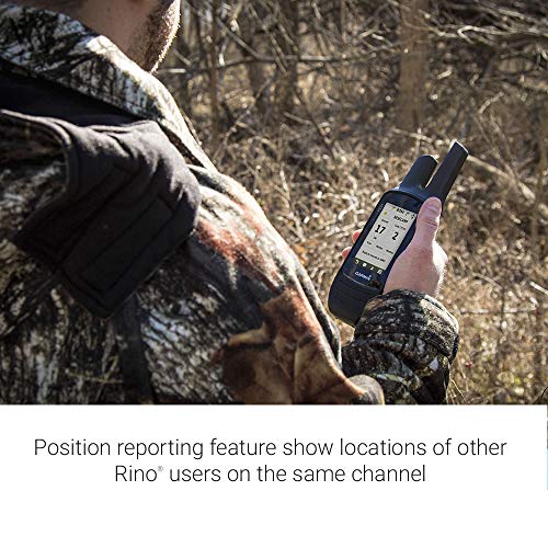 Garmin Rino 755t Rugged Handheld 2-Way Radio GPS Navigator with Camera and Preloaded TOPO Mapping Black