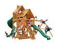 Gorilla Playsets Great Skye I Wood Swing Set with Tube Slide Amber