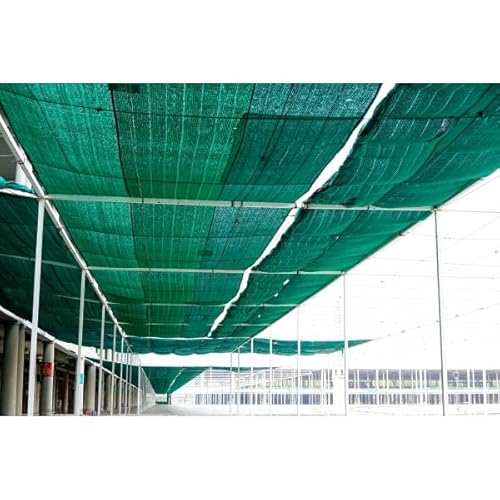 Farm Plastic Supply VBS Green Shade Sail Hemmed with Grommets 12' x 300'