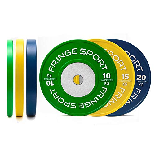 Fringe Sport Olympic Bumper Weight Plates - Kilogram Colored Competition Plates