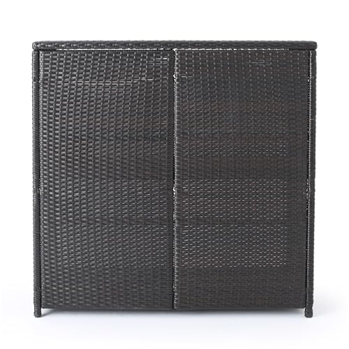 Christopher Knight Home Toranto Outdoor Wicker Bar Island Set 3-Pcs Multibrown