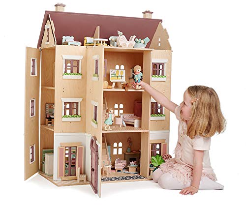 Tender Leaf Toys Fantail Hall Wooden Dollhouse Pink