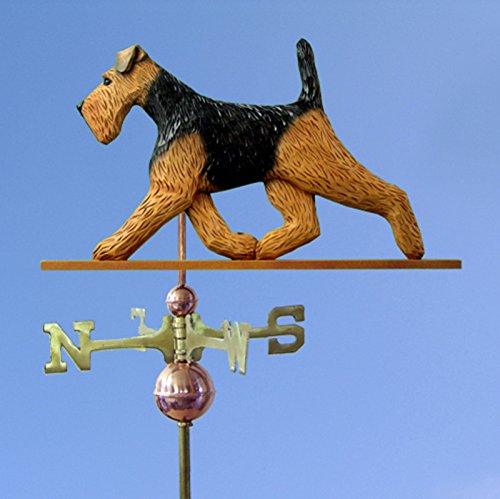 Welsh Terrier Hand Carved & Painted Weathervane 22 Inch