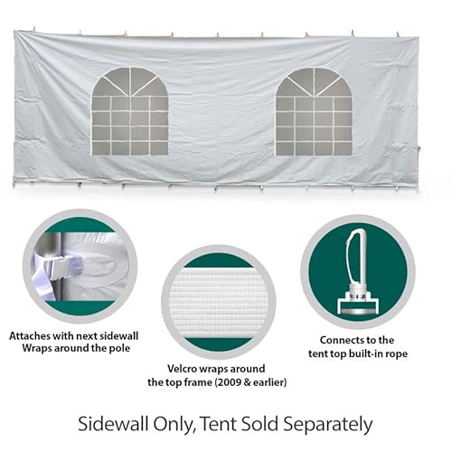 TentandTable Premium Blockout Sidewall Kit 20' x 30' for High Peak Frame Tents White