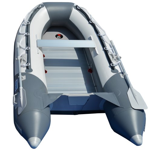 BRIS 8.2 ft Inflatable Boat Gray with White