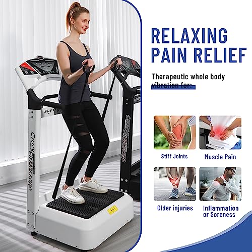HNLIY Vibrating Plate Workout Machine Black