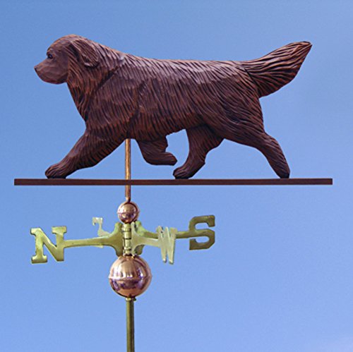 Newfoundland Hand Carved & Painted Weathervane Brown 22 Inch