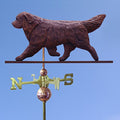 Newfoundland Hand Carved & Painted Weathervane 32 Inch Brown