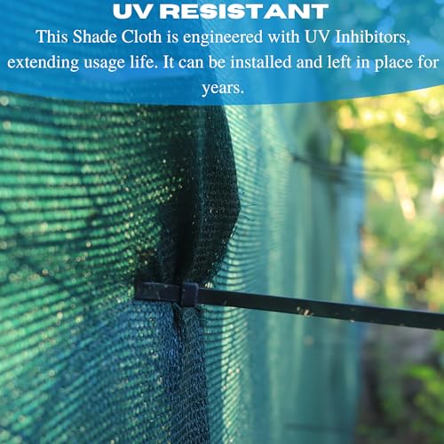 Farm Plastic Supply VBS Green Shade Cloth 70% Mesh Fabric 12' x 275'