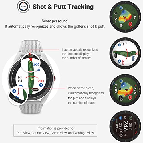 Voice Caddie T9 Premium GPS Golf Watch Gray