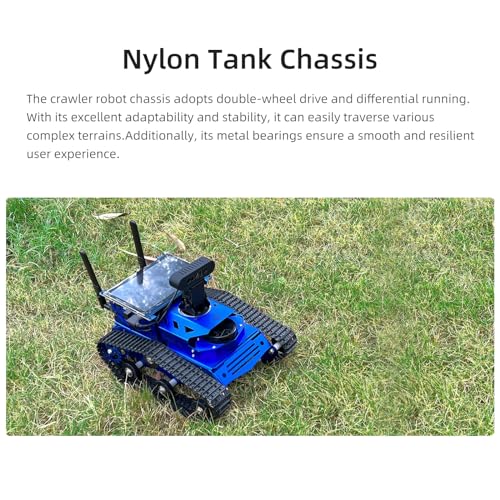 XiaoR Geek AI Vision Robot Kit with Lidar and 7in Touch Screen Blue