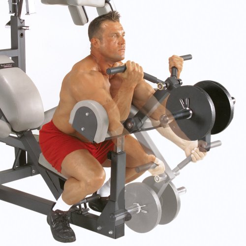 Body-Solid Free-Weight Leverage Gym with Squat Attachment Black