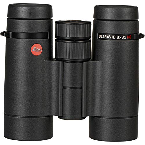 Leica 8x32 Ultravid HD-Plus Binoculars Bundle with Backpack, Monopod, Cleaning Set, Cap Keepers, and Neck Strap