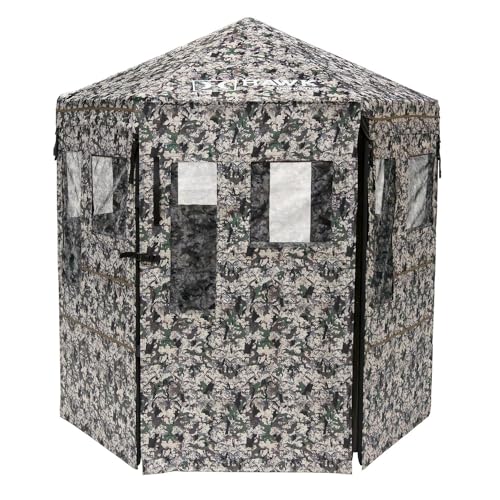 Hawk Hunting Warrior Camo Ground Panel Blind 72" L x 78" T